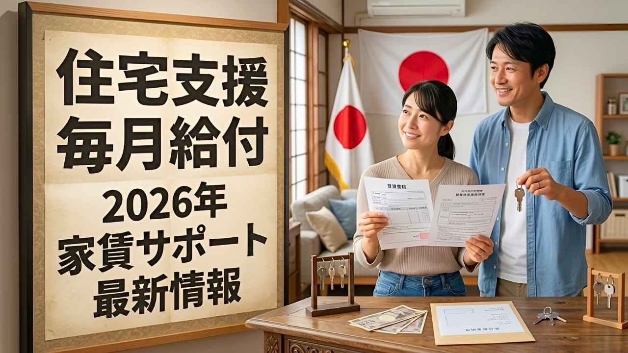 2026年日本政府の住宅支援制度｜毎月現金支援の最新情報と利用方法を徹底解説