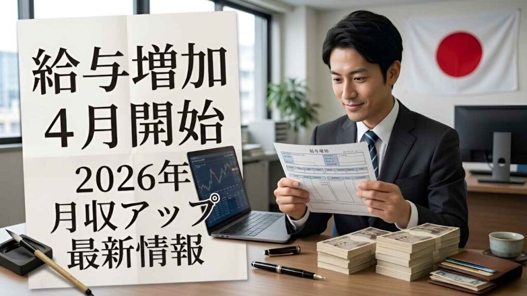 日本の給与増加2026｜新年度開始で従業員の生活を支える収入アップの詳細
