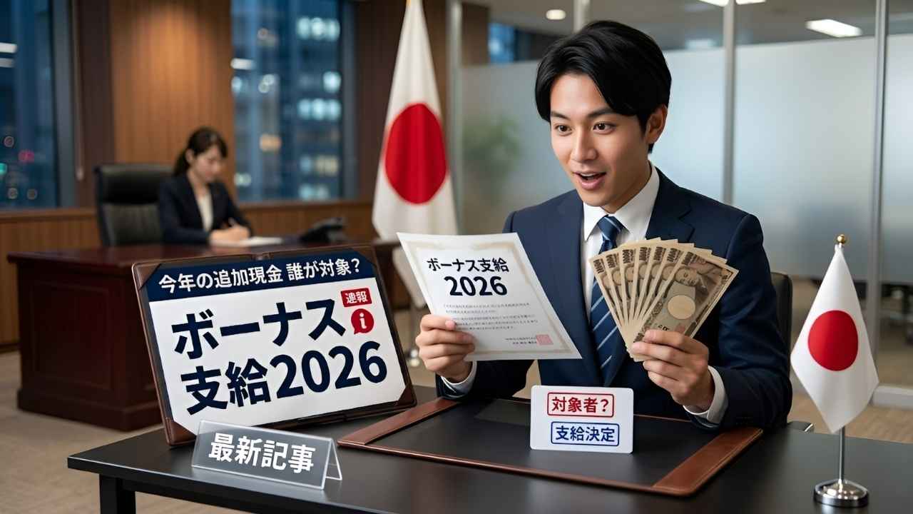 2026年日本政府のボーナス政策｜支給対象者と追加現金の最新情報