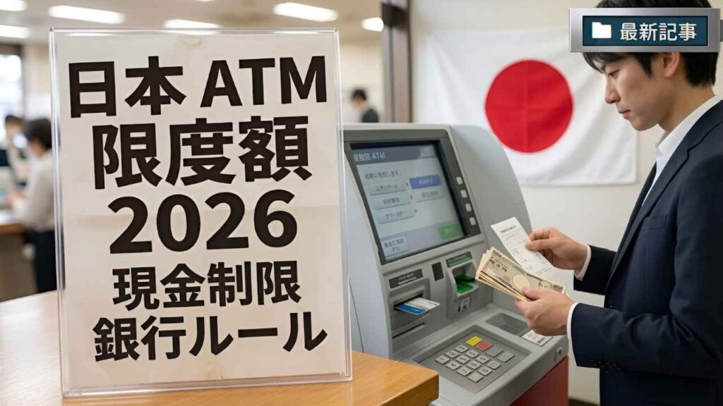 2026年ATM引き出し制度改正｜日本の銀行が発表した1日の現金制限と利用者への影響