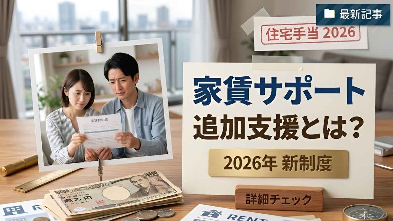 2026年住宅手当制度改正｜日本政府が発表した家賃上昇対策と家庭向け支援内容